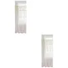 Curtain Set 2 Transparent Curtains Window Drape Tulle Decorative Net Living Room Botanical Home