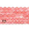 Perlen Naturstein Facettiert Wassermelone Roter Quarz Rund Lose 4 6 8 10 12mm Pick Size Kristall Für Schmuckherstellung Armband