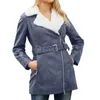 Giacche da donna Cappotto invernale Bavero Giacca di jeans oversize da donna Felpa casual da donna con cerniera lunga con cappuccio Capispalla