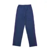 Pantaloni da uomo AGHI Pantaloni di arrivo Farfalla viola Ricamo Fettuccia Pista Cerniera a righe Uomo Donna Pantaloni sportivi oversize casual