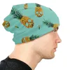 Berets czaszka ananas aquamaryna czaszka czapka hat got jesień zima ulica unisex czapki dla dorosłych ciepłe dzianiny z podwójnym użyciem