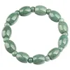 Natural Jade Bead Bracelets Jewelry Gift Real Carved Vintage Charm Green Talismans Emerald
