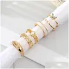 Ringen Punk Gouden Vlinder Set Voor Vrouwen Meisjes Mode Onregelmatige Vinger Dunne Gift 2023 Vrouwelijke Knuckle Sieraden Party Drop levering Ring