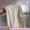 Sweatshirt tröja Autumn Winter Brodery Round Neck Long Sleeve Lowes Reverse Wearing tröja Herrkvinnans topp överdimensionerad