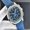 Бутиковые мужские часы, автоматические механические силиконовые ремешки для часов, серебро 42 мм, роскошные fashion313d