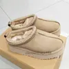 Stivali da donna firmati Australia Tasman Tazz pelle di pecora Shearling piattaforma Pantofole scarpe invernali Classic Ultra Mini scarpone da neve Pelle scamosciata Lana ugge HH