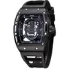 Wristwatches Men's Watch Skull Watches 30M Waterproof Wrist Night Luminous Quartz Casual Hollow241u