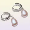 Vraies boucles d'oreilles en eau douce pour les femmes925 Silver Fine Bijoux Girls Natural Pearls Mariage TRENDY BLANC 2106189970879