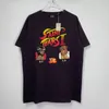 22SS ABD Arcade Oyunları Gözyaşları Yıkanmış Vintage T Shirt High Street Tee İlkbahar Yaz Erkek Kadın Kaykay Moda Sokak Giyim Tshirt222t