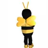 Costume de mascotte d'abeilles de haute qualité, tenue unisexe de carnaval, taille adulte, fête d'anniversaire de noël, déguisement en plein air, accessoires promotionnels