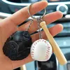 Porte-clés créatif mignon mini baseball porte-clés pendentif sac de mode ornements de voiture cadeaux d'activité