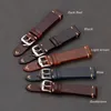 Eache Handmade Wax Oil Skin Watch Straps Vintage Genuine Leather Watchband Calfskin Watch Straps Different Colors 18mm 20mm 22mm T261T