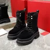 Martin-Stiefel, Designer-Damen-Doc-Martens-Outdoor-Schuhe, zum Schnüren, Knöchelland-Leder, Kampfstiefel, Plattform, Wärme, vielseitig, Winter, Schnee, dicke Sohle, Booties 35–40