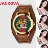 Fashion Famous brand watches women men bee snake tiger pattern nylon fabric leather belt sports classic Quartz Movement Couple Lov227n