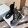 bag pradda prad to Fashionable womenswear combat designer Rois Boots cloth Ankle Martin the Boots and Nylon attached Boot military in inspired black