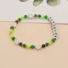 Strand Go2Boho Little Words Letter Advocate Smile Acrylic Beads Semi-äska Stone Handgjorda pärlhaltiga armband julklapp