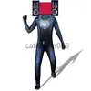 Ocasiões especiais Skibidi Toilet Cosplay Costume Skibidi Toilet TV Man Jogo Crianças Adulto Macacões Conjunto Roupa Traje de Halloween para Crianças Adultos x1004