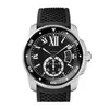 Montres pour hommes, cadran noir, calendrier, automatique, mécanique, ca07273t, meilleure vente