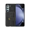 Étui de téléphone Vogue magnétique détachable de luxe pour Samsung Galaxy Z Fold5 5G robuste robuste plusieurs emplacements pour cartes portefeuille en cuir antidérapant béquille pliable
