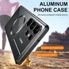 Magnetiska trådlösa laddare mobiltelefonfodral för iPhone 15 14 13 Pro Max Samsung Galaxy S21 S22 S23 Ultra Armor Anti-Drop Kickstand Protection Phone Case
