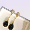 Classic Fashion Charm Chandelier Dingle Earrings for Women 18k Gold Plated Crystal Earring Woman Halloween Christmas Accessories W1126439