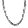 Chains 6/8mm Wide Luxury Silver Color Jewelry Stainless Steel 24inch Figaro Male Long Curb Chain Men Necklace Party