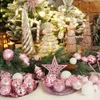 XmasExp 99 pacotes de enfeites de bola de Natal variados conjunto de bolas de Natal inquebráveis com pacote de presente portátil reutilizável para decoração de árvore de Natal