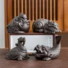 Tea Pets Purple Sand Pixiu Golden Toad Pet Tray Tray Tablica Lucky Ornament Boutique Set Akcesoria