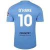 23 24 Coventry City Soccer Jerseys O Hare Sheaf Gyokeres Godden Hamer 2023 2024 Accueil Bleu Hommes Enfants Kit Football Chemises Tops Camiseta De _Jersey