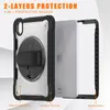 Heavy Duty Hybrid Armor voor iPad Mini 6 8,3 inch Mini6 met verstelbare nylon schouder roterende handriembeugel volledige dekking