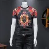 2023 Verão Paris Mens Camisetas Designer Tee Luxo Reunindo Carta Camiseta Camiseta Clássico Moda Verde Mulheres Manga Curta Casua2847