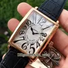 Alta qualità LONG ISLAND CLASSIQUE 1200 SC Whtie quadrante automatico orologio da uomo cassa in oro rosa cinturino in pelle economici nuovi orologi2761