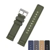 Uhrenarmbänder EACHE Stoff-Canvas-Band mit Schnellverschluss-Federsteg Schwarz Grün Grau Khaki Blau 20 mm 22 mm277q