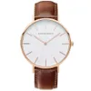 Ladies leather watches Women gold watch Famous Brand Cute Female Clock Quartz Wrist fashion watch black brand Montre Femme 201119236o