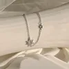 リンクブレスレットPanjbj Silve Color Star Zircon Bracelet for Women girl