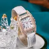 MIXIOU 2021 di Cristallo Del Diamante Quadrato Intelligente Orologio Da Donna Colorato Cinturino In Pelle Al Quarzo Orologi Da Polso Da Donna Diretto s Elegante Deli280m