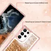 Luxe drijfzand mobiele telefoonhoesjes voor Samsung Galaxy S22 S21 S20 Ultra S10E S10 S9 S8 Plus Bling Bling Glitter Drijvend drijfzand Heavy Duty schokbestendige hoes