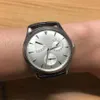 Man Watch Luksus zegarek ze stali nierdzewnej Style biznesowy mechaniczny ruch mechaniczny Nowy zegarki skórzany pasek 241p