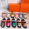 Venda Quente Mulheres Chinelo Top Alta Qualidade Famosa Marca Designer Sandálias de Verão Homens e Mulher Slides Camurça Couro Real Praia Sapatos Casuais Sandales Moda