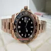 2 Styles BP Factory Top Watches 40mm GMT 126711 126715 Rose Gold GMT Root Beer Cerachrom Bezel 2813 Rörelse Mekanisk automatisk 2847