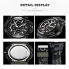 SMAEL Camouflage Military Watch Men Waterproof Dual Time Display Mens Sport Wristwatch Digital Analog Quartz Watches Male 1708 210268I