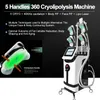 Cryolipolysis Fat Freezing Machine Professional Cryoterapy Slant Machines Cryolipolisis med 360 Cryo Double Chin Handle