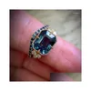 Ringen Klassiek Blauw Zirkoon Fashion Ring Voor Vrouwen Verlovingsbanden Sieraden Verjaardagsfeest Cadeau Drop Levering Dhbqj