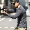 Men's Casual Shirts Mens Lightweight Breathable Thin Underwear Warm Bottoming Blouses Sports Military Tops Male Outdoor Tactical Henry