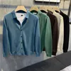 Camisolas masculinas Cashmere Sweater Casaco Homens Moda Coreana Primavera Outono Botão Up Casacos de Malha Cor Sólida Camisa Casual Camisas de Lã