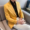 Мужские костюмы, 7 цветов, британский весенне-летний пиджак Senior Sense, корейский облегающий деловой и социальный офисный костюм, мужской повседневный банкетный смокинг