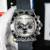 Designer Watches Cheap 116519 Quartz Chronogrpah Mens Watch Grey Dial Black Subdial Steel Case Gummi Rem Stopwatch PXHW Discoun3345