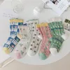 Chaussettes en coton doux pour femmes, bas de collège pour filles, Style collège, doux et mignon, japonais, printemps et été