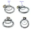 Cock cage Chastity Training Penis Ring Lockable Double Cock Rings Stainless Steel Device Exercise sexy Toys For Men Chastity Devices