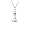 Pendentif Colliers Polishedplus Chess King Queen Rook Knight Bishop Pawn Charme DIY Couples Collier Bijoux Cadeau Pour Hommes FemmesPendentif D Dhaei